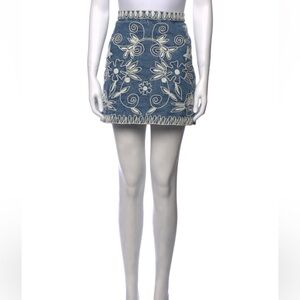 Alice + Olivia Floral Print Mini Skirt